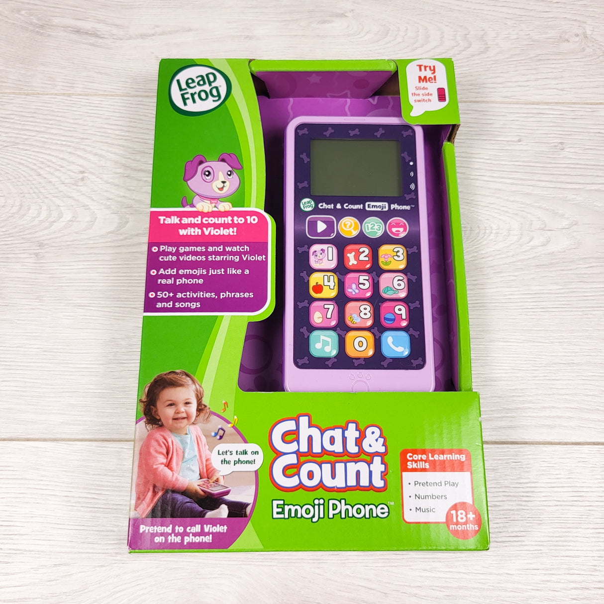 NEW - LeapFrog Chat and Count Emoji Phone