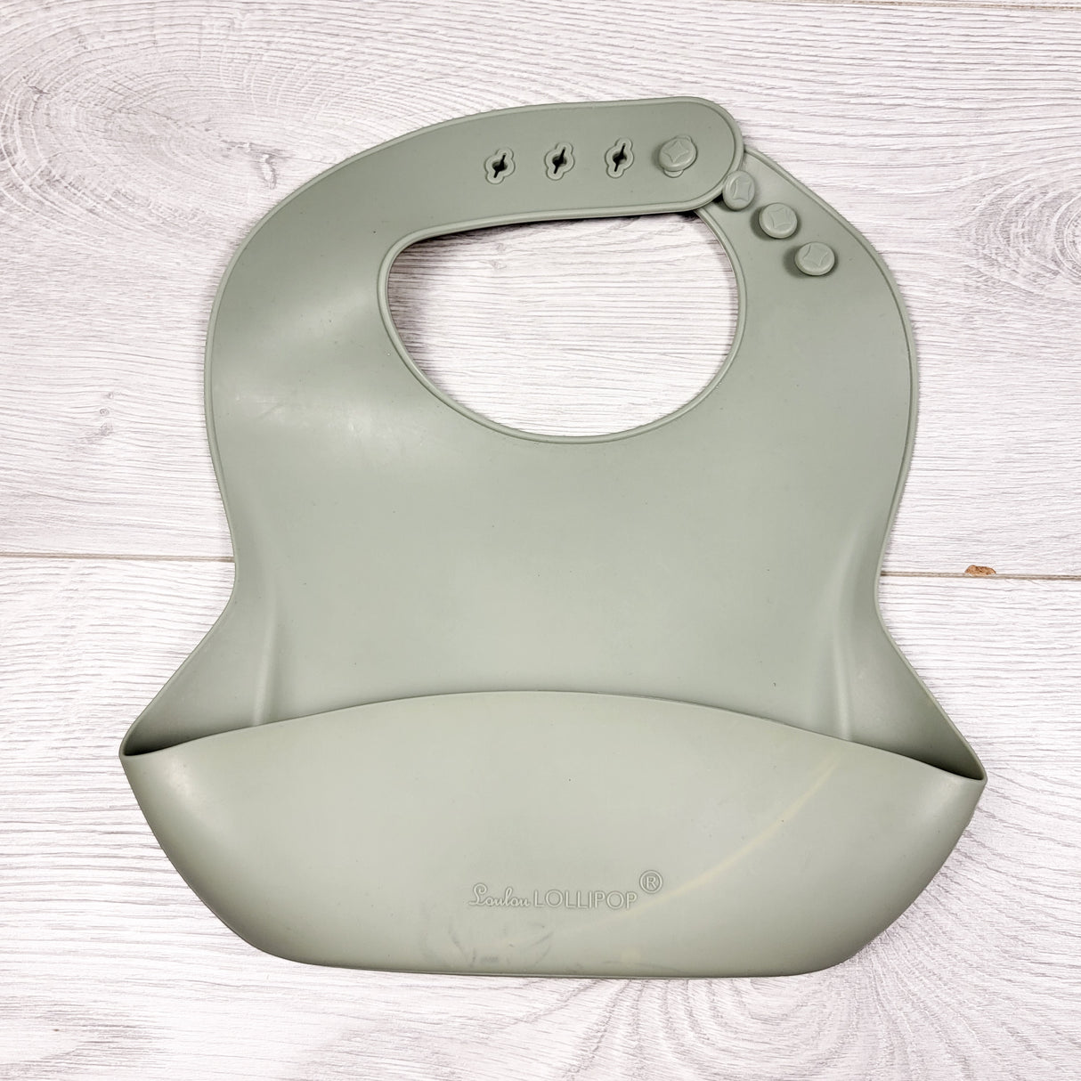 Loulou Lollipop Silicone Baby Bib - AS IS