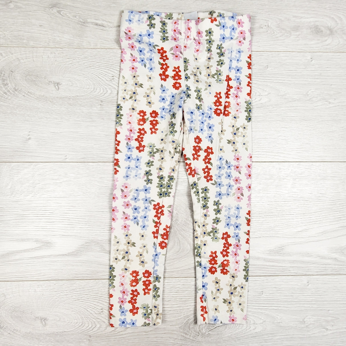 Carters white floral print leggings. Size 5T