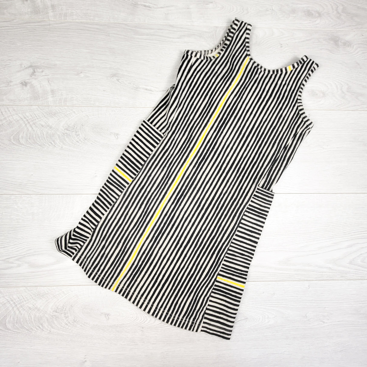 Peekaboo Beans striped sleeveless dress. Size 6