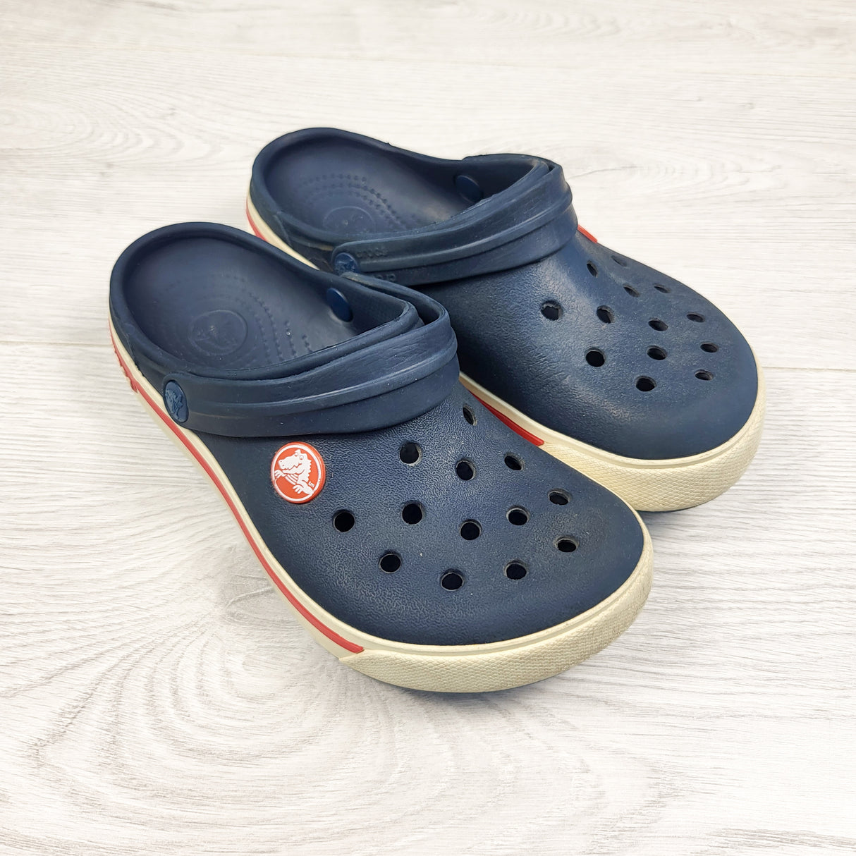 Crocs navy clogs. Size 12/13