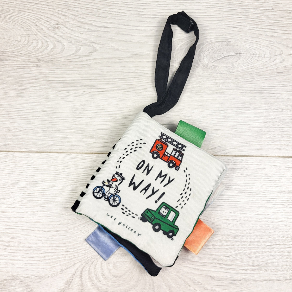 Wee Gallery "On My Way" cloth crinkle book