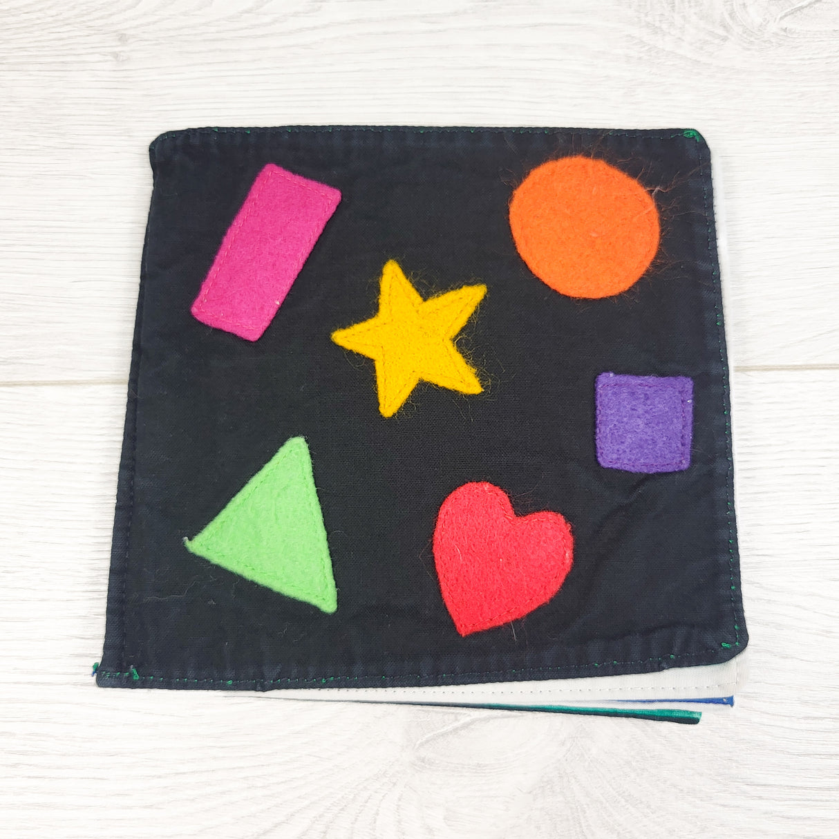 Handmade shapes cloth book