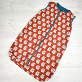 Kickee Pants bamboo sleep bag with lucky cat. Size 6-18 months