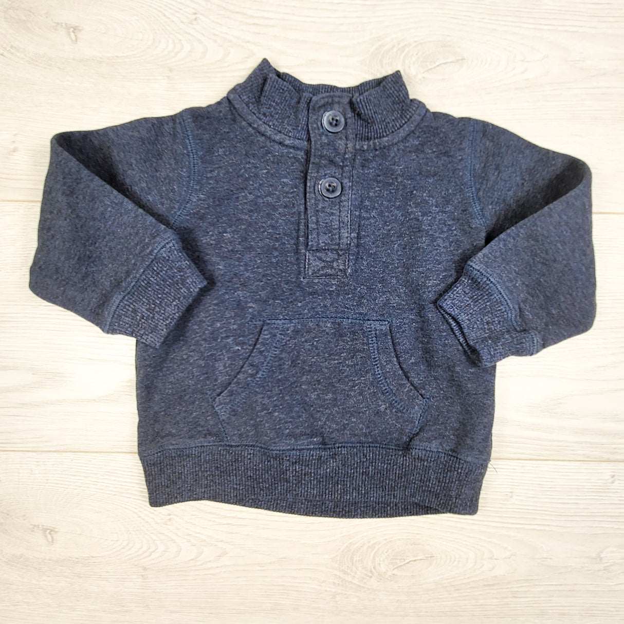 Joe blue sweatshirt with kangaroo pocket. Size 12-18 months