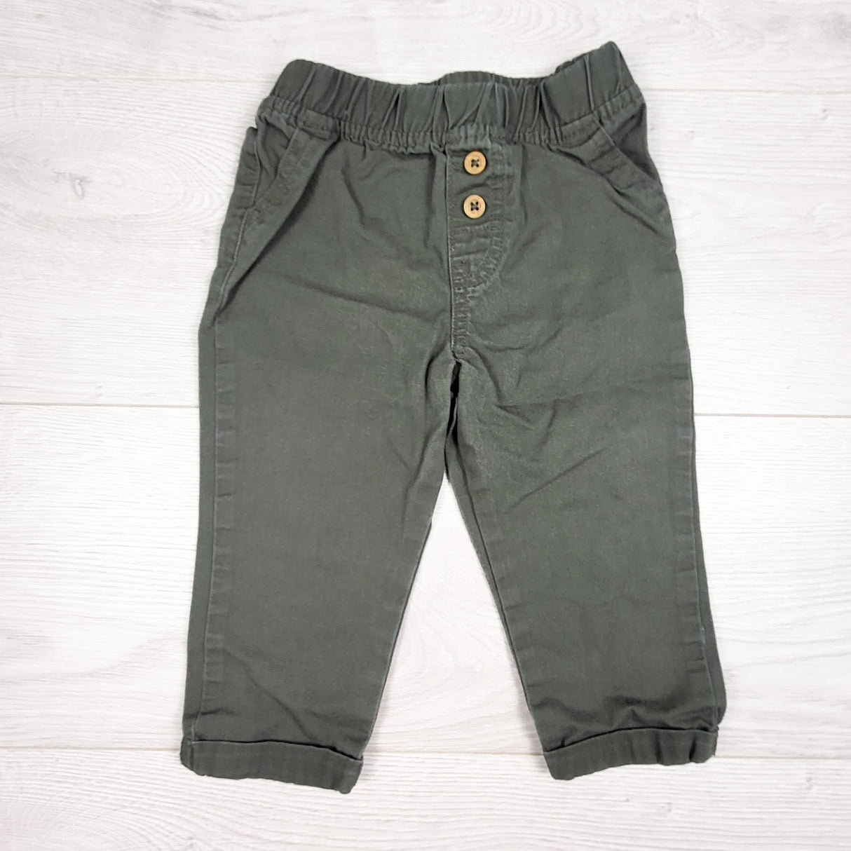 Garanimals olive green twill pants. Size 18 months