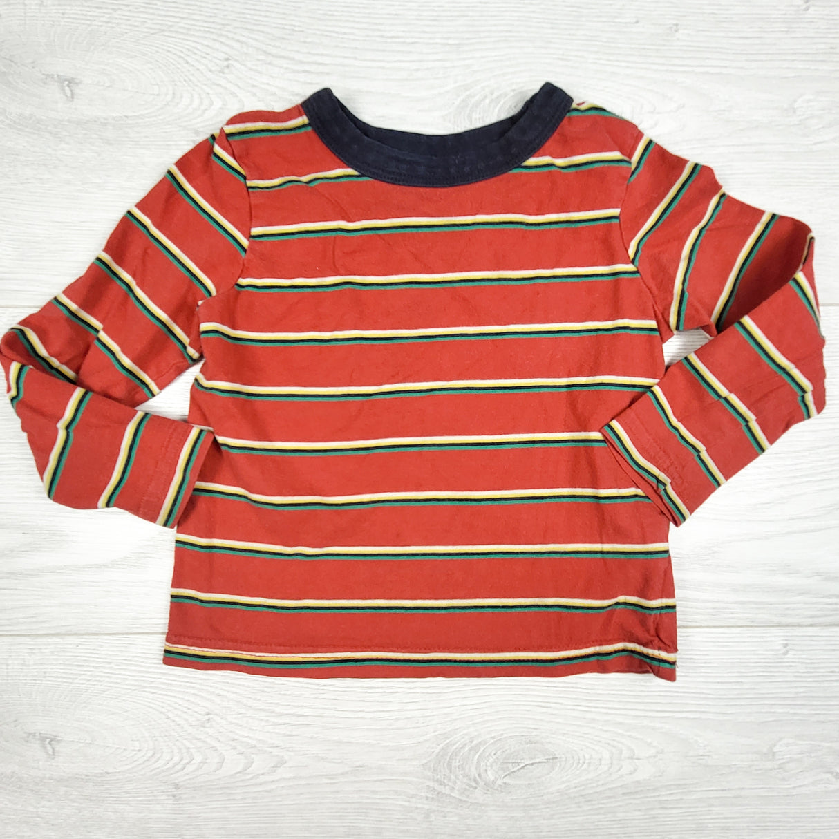 Joe red striped long sleeve top. Size 2T