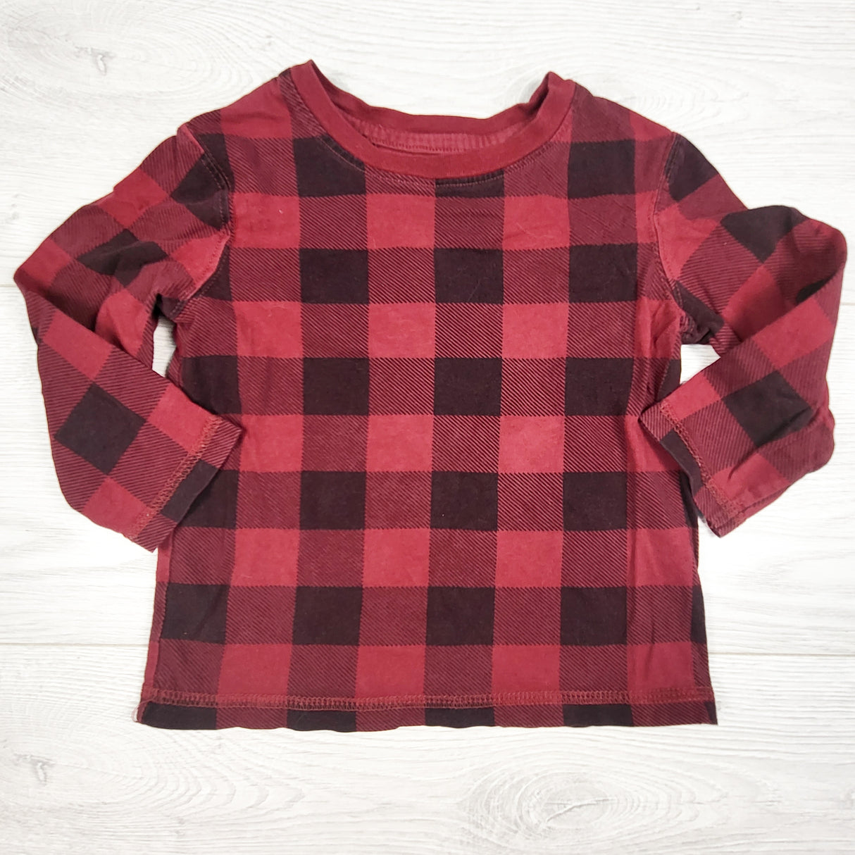 George red buffalo plaid long sleeve shirt. Size 2T