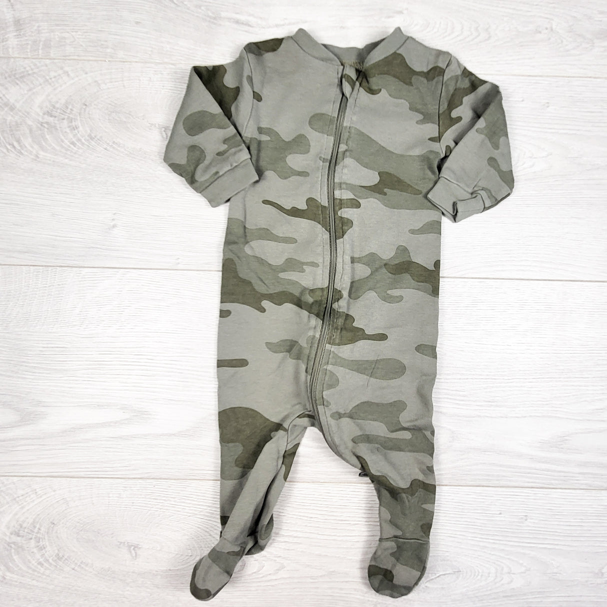 George green camouflage zippered sleeper. Size 0-3 months