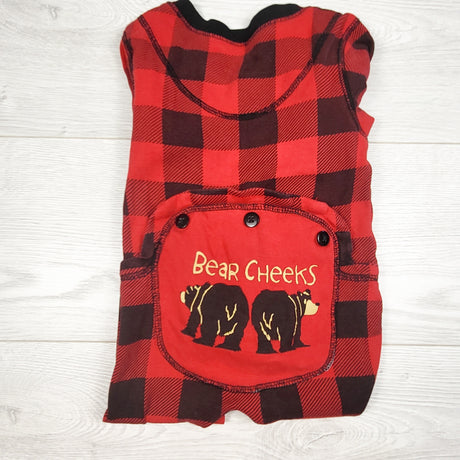Lazy One red buffalo plaid sleeper. Size 2T