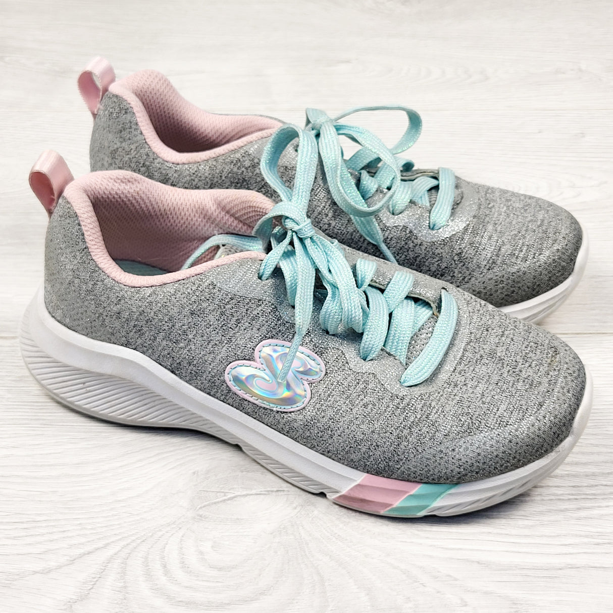 Skechers grey running shoes. Youth size 2