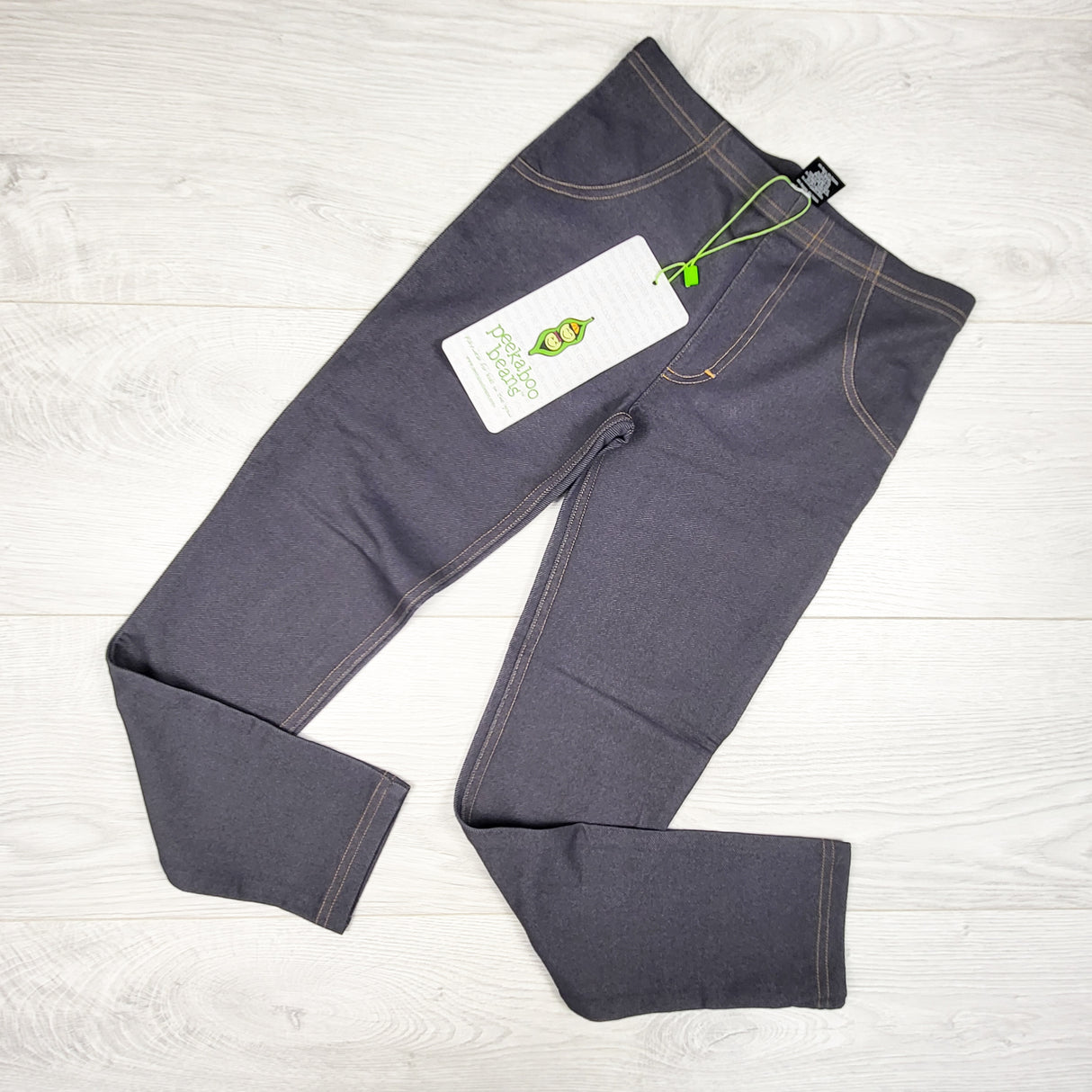 NEW - Peekaboo Beans denim look "Jump'n Jeggings." Size 7