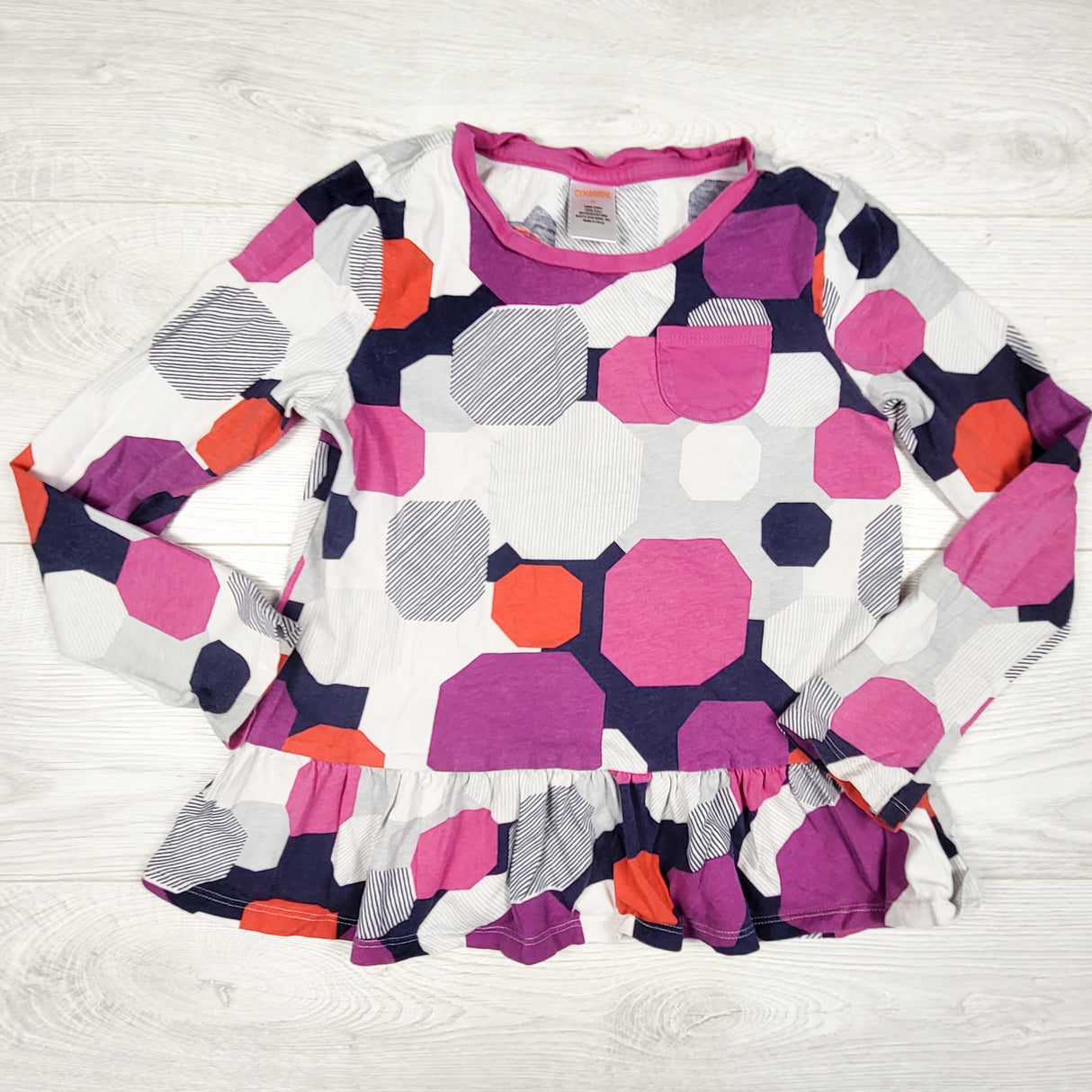 Gymboree abstract print long sleeve top. Size 8