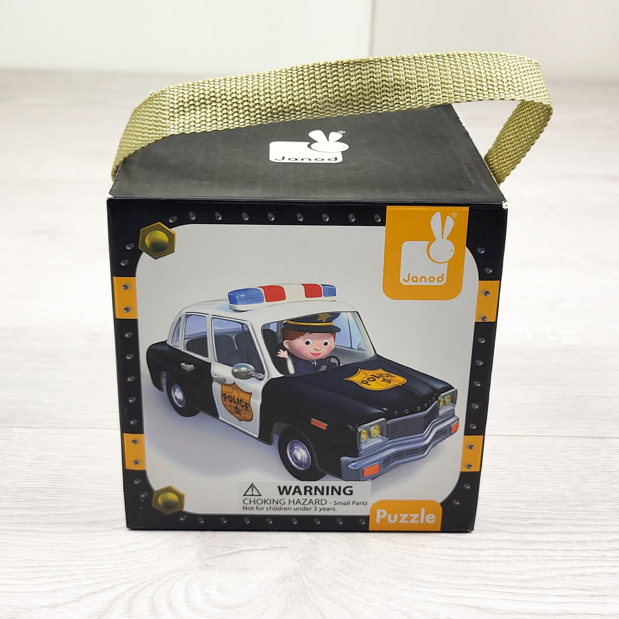 Janod "Brice's Police Car" puzzle box (two puzzles inside)
