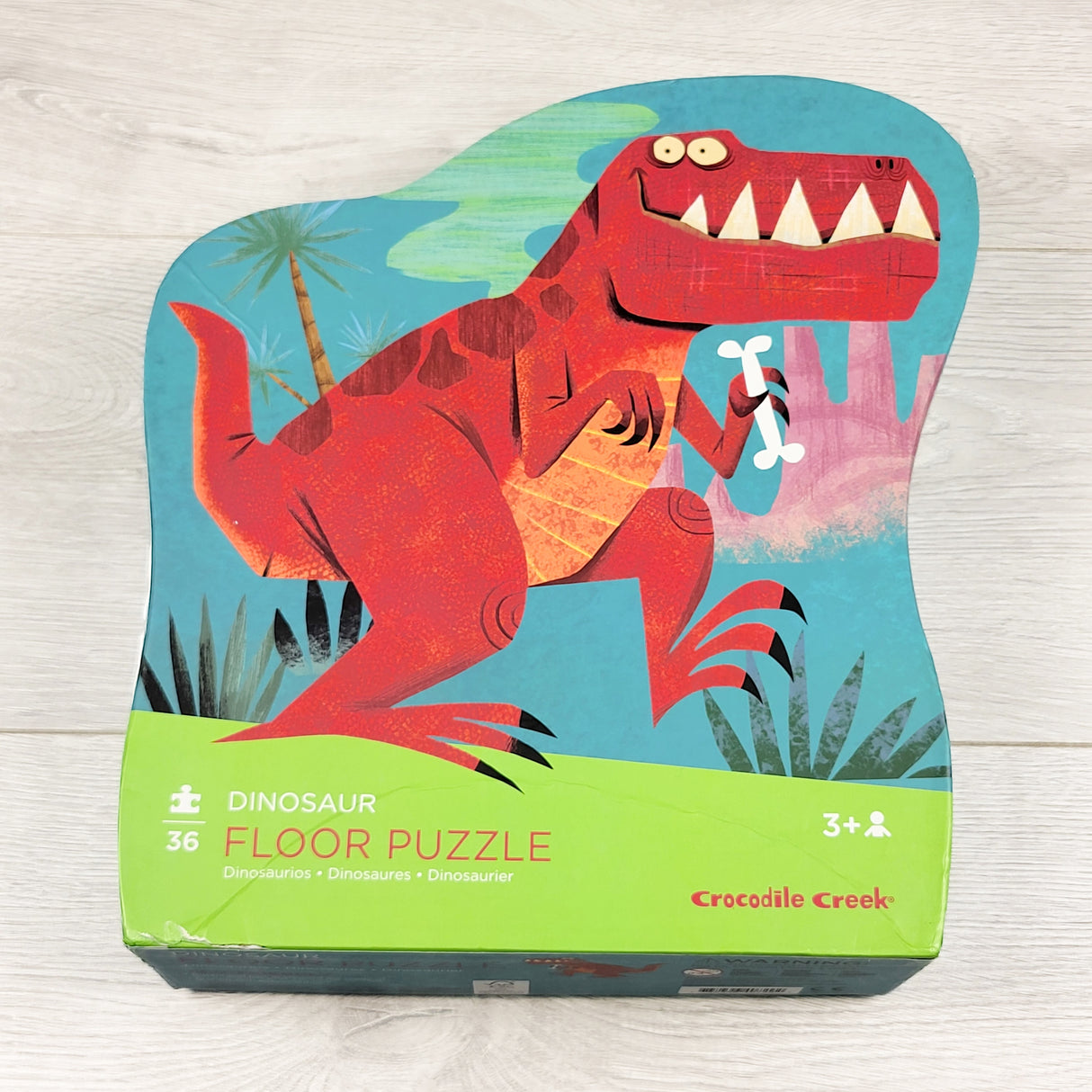 Crocodile Creek "Dinosaur" floor puzzle with T-Rex (sorry,no shipping)