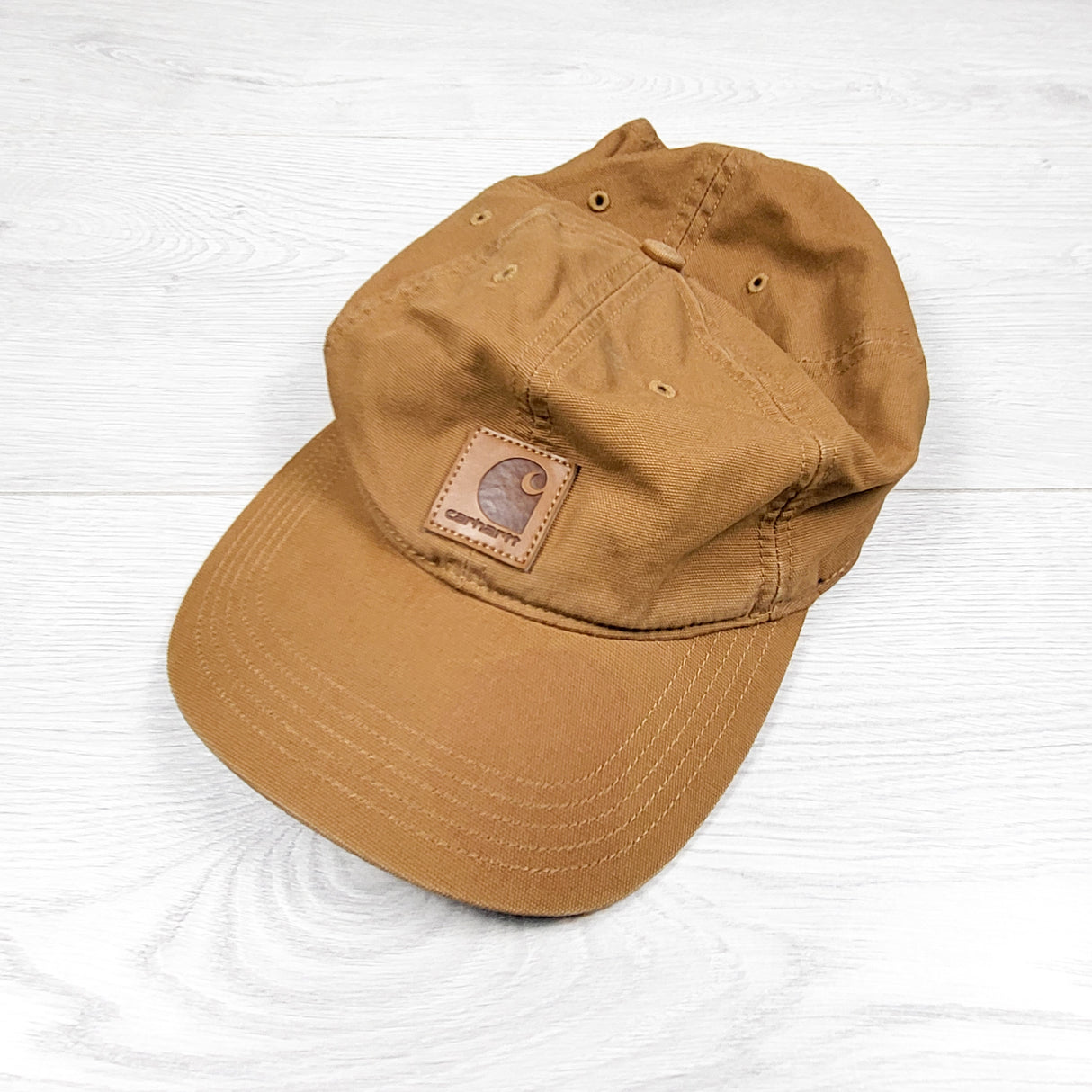 Carhartt tan cotton Odessa canvas cap. One size fits all
