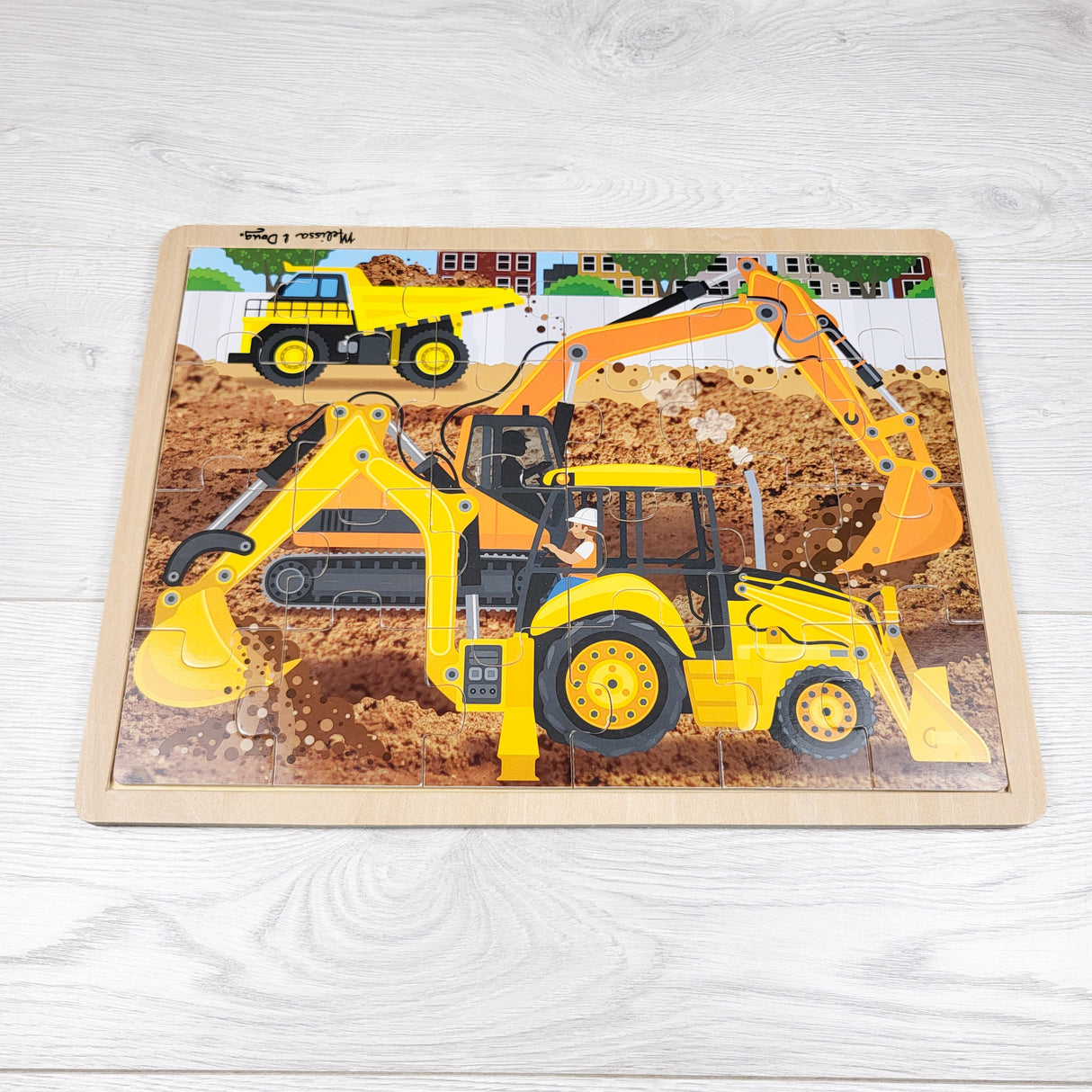 Melissa and Doug wooden digger jigsaw puzzle (sorry, no shipping)