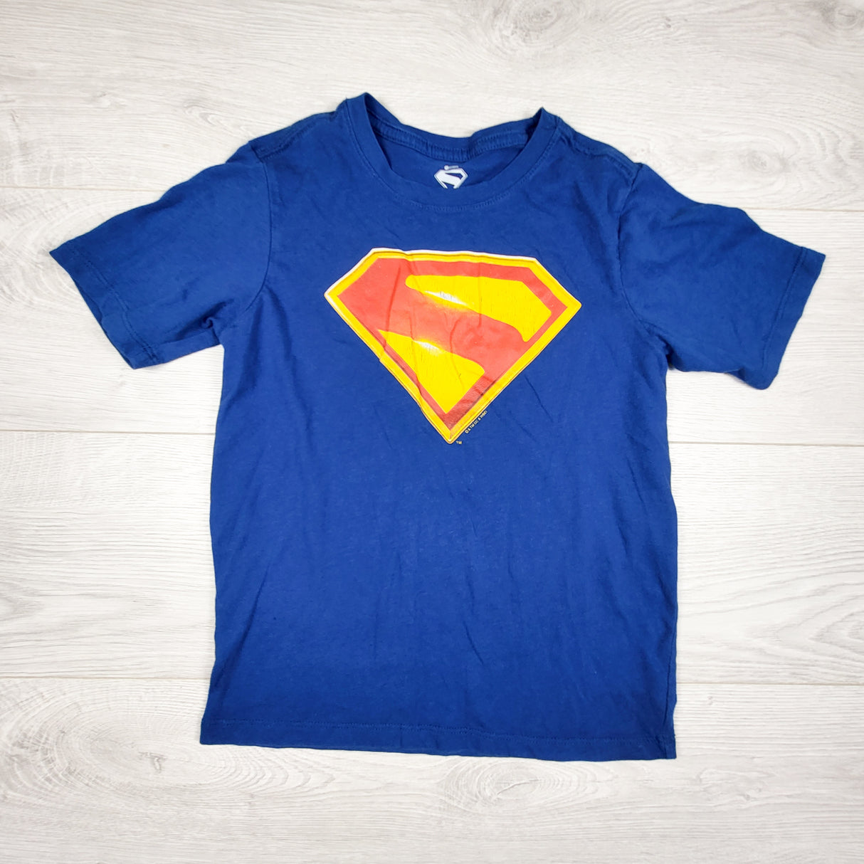 Blue Superman t-shirt. Size 8 - AS IS