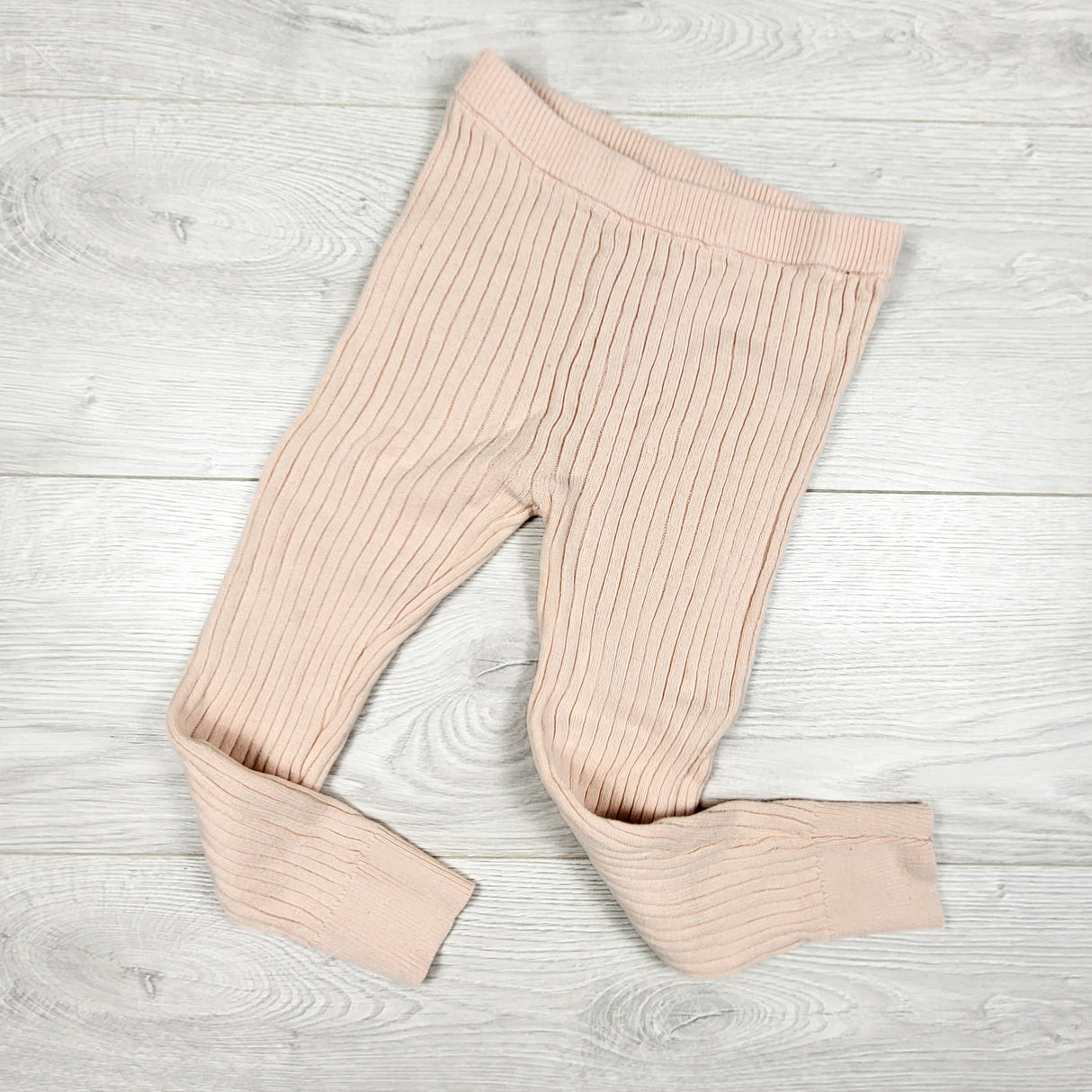 Joe pink ribbed sweater leggings. Size 4T