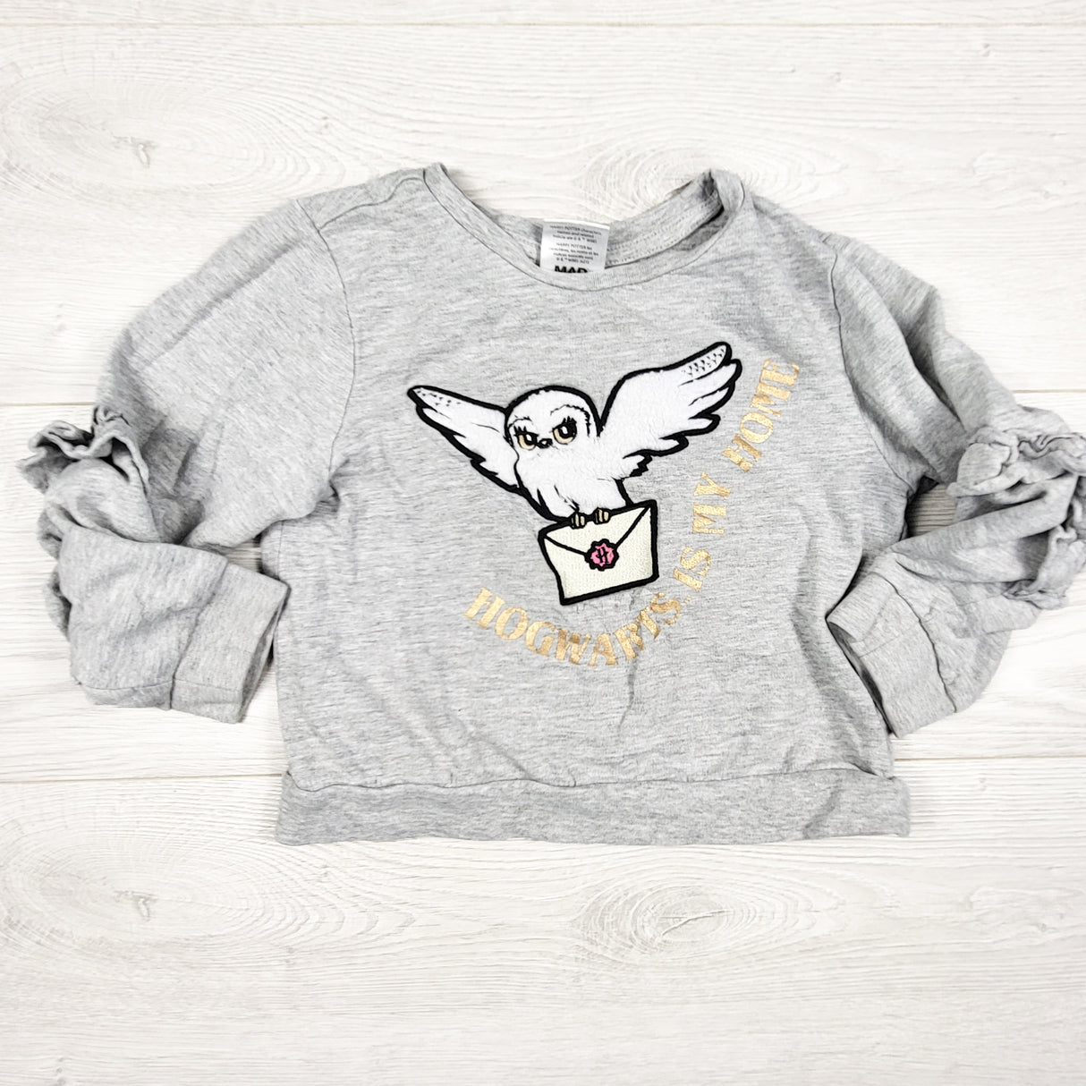 Harry Potter grey sweatshirt with Hedwig the Owl. Size 5T
