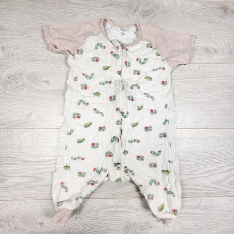 Nest Designs The Very Hungry Caterpillar" Bamboo-Blend Footed Sleep Suit. Size 6-18 months