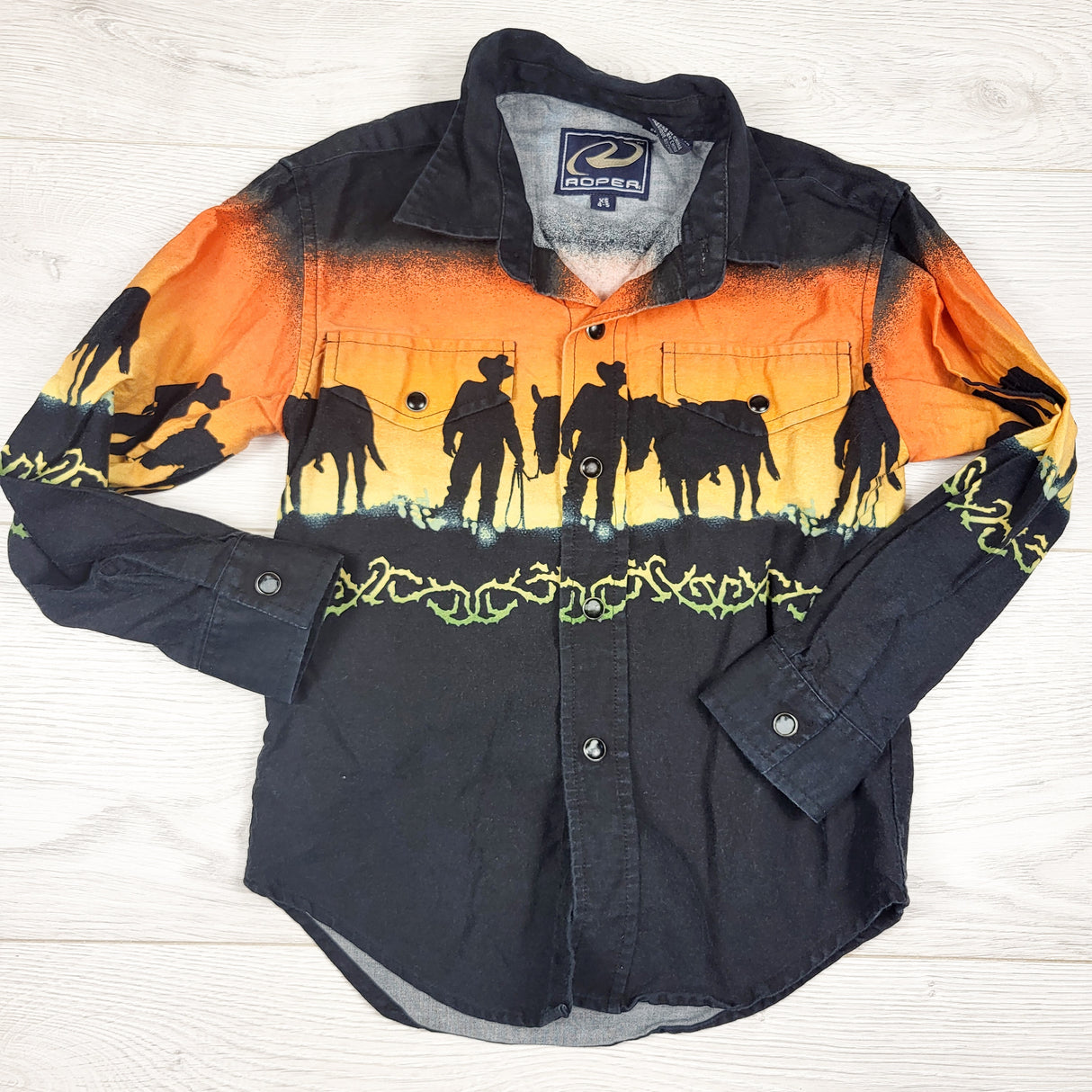 Roper snap button Western shirt. Size 4/5T