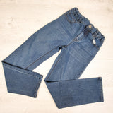 Silver straight leg jeans. Size 12