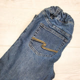 Silver straight leg jeans. Size 12