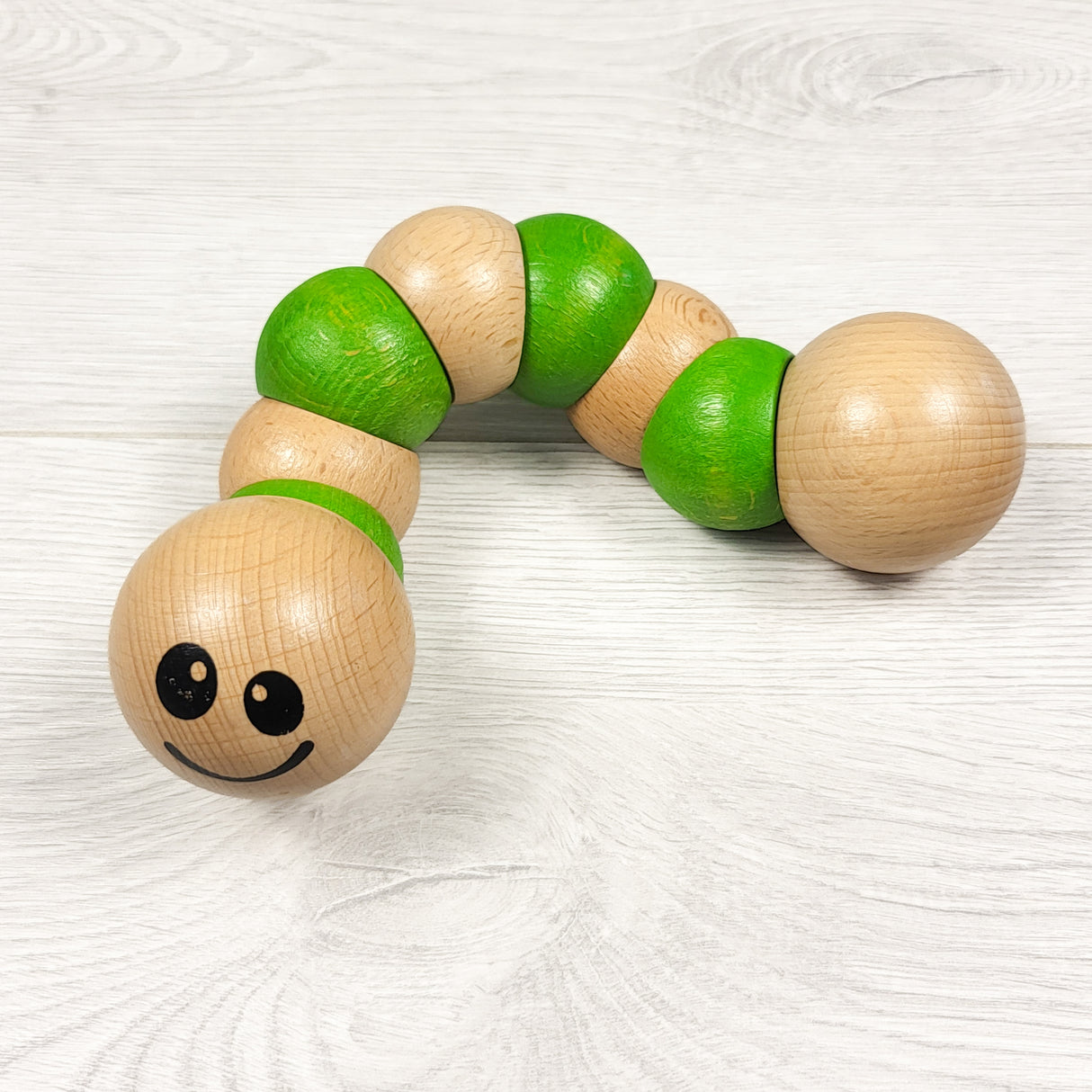 BeginAgain wooden earthworm fidget toy