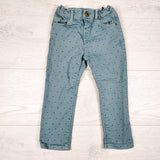 Zara aqua polka dot jeans. Size 18-24 months