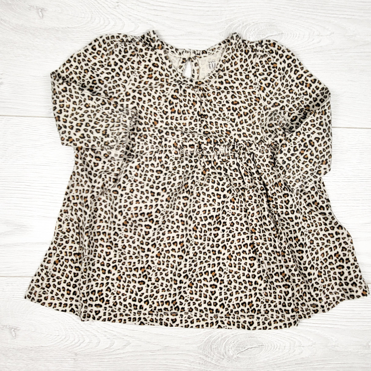 Gap leopard print dress. Size 6-12 months