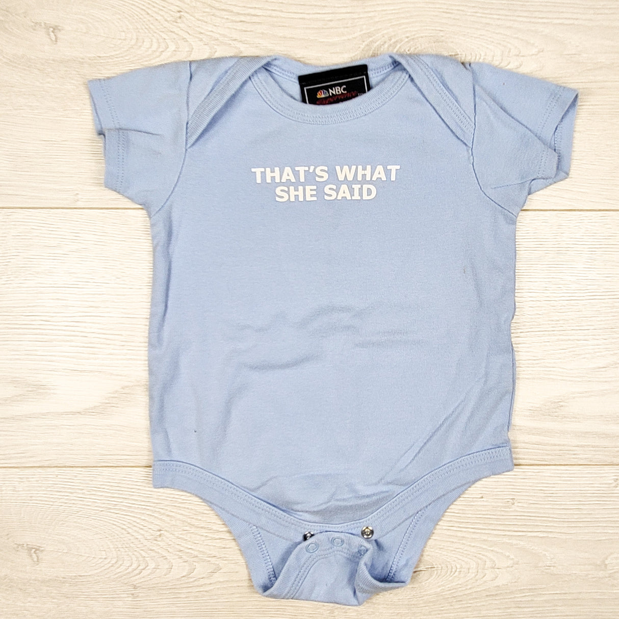 NBC blue The Office "That's What She Said" bodysuit. Size 12 months - AS IS