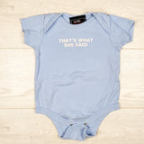 NBC blue The Office "That's What She Said" bodysuit. Size 12 months - AS IS
