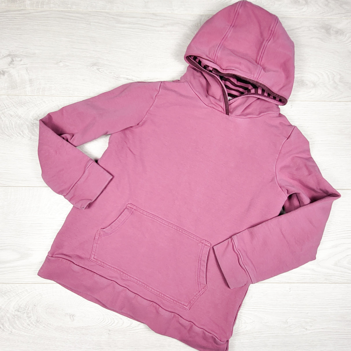 Peekaboo Beans pink pullover hoodie. Size 8 - AS IS