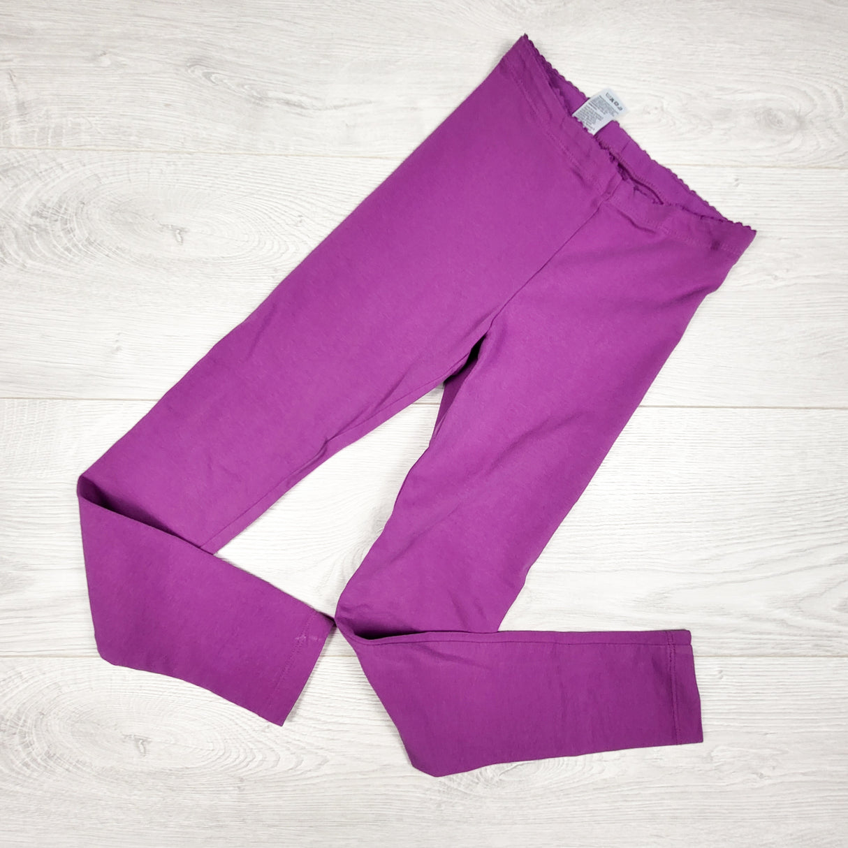 Tea Collection purple cotton leggings. Size 7