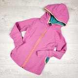 Peekaboo Beans pink zip up hoodie. Size 7 - AS IS