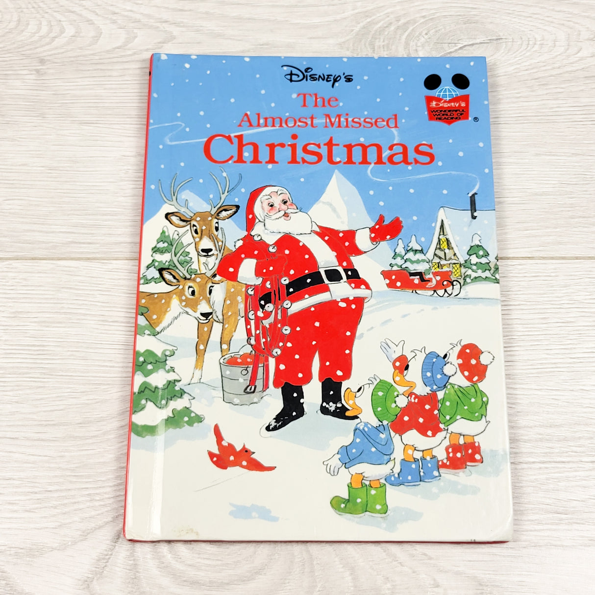 Vintage 1986 Walt Disney "The Almost Missed Christmas" hardcover book
