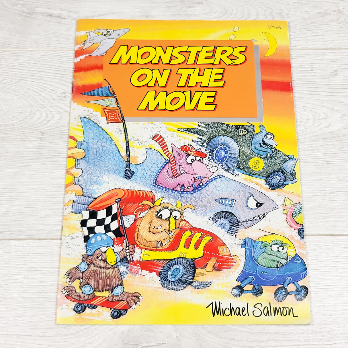 Vintage 1990 soft cover "Monsters on The Move" book