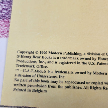 Vintage 1990 The G.A.T.Abouts "Colorful Card" hardcover book