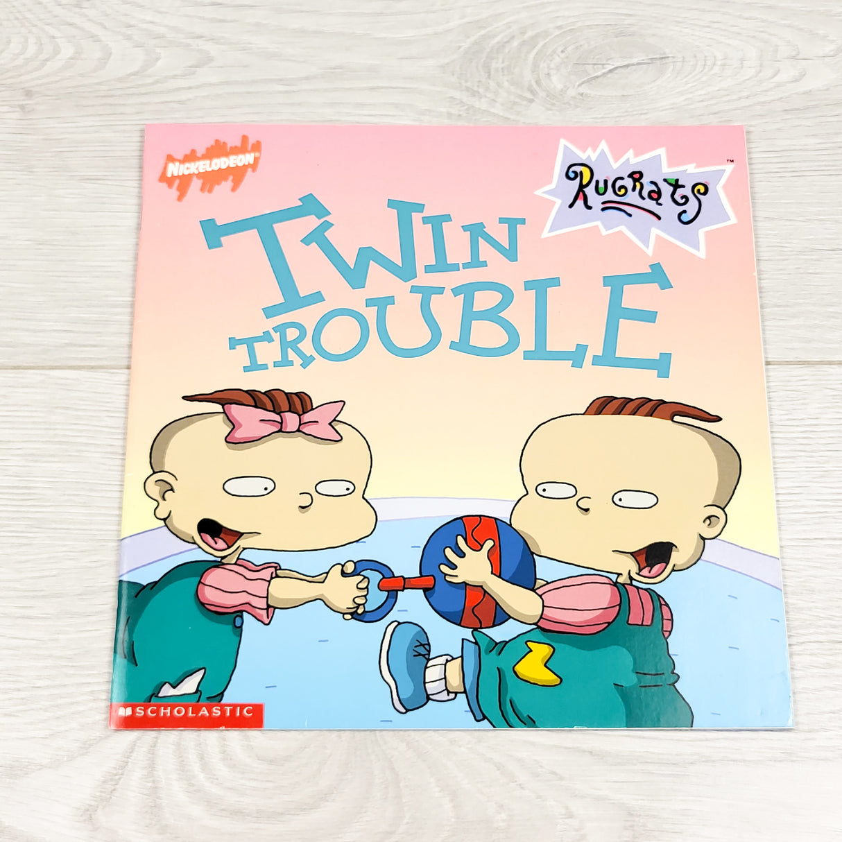 Vintage 1999 "Twin Trouble" soft cover Rugrats book
