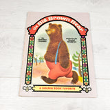 Vintage 1947 "The Big Brown Bear" hardcover oversized Golden Book - AS IS