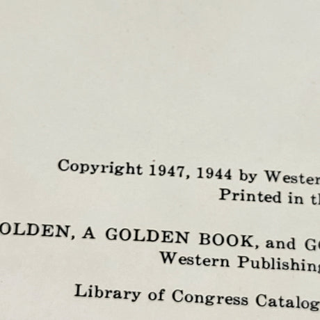 Vintage 1947 "The Big Brown Bear" hardcover oversized Golden Book - AS IS