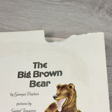 Vintage 1947 "The Big Brown Bear" hardcover oversized Golden Book - AS IS