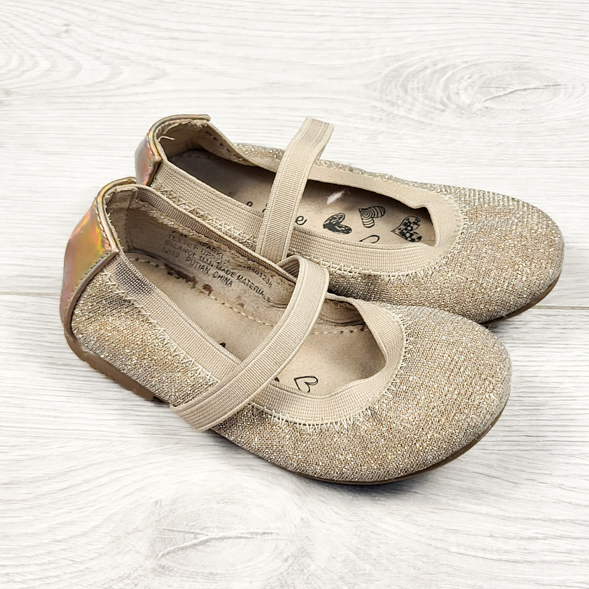 Olive and Edie sparkle flats. Size 7
