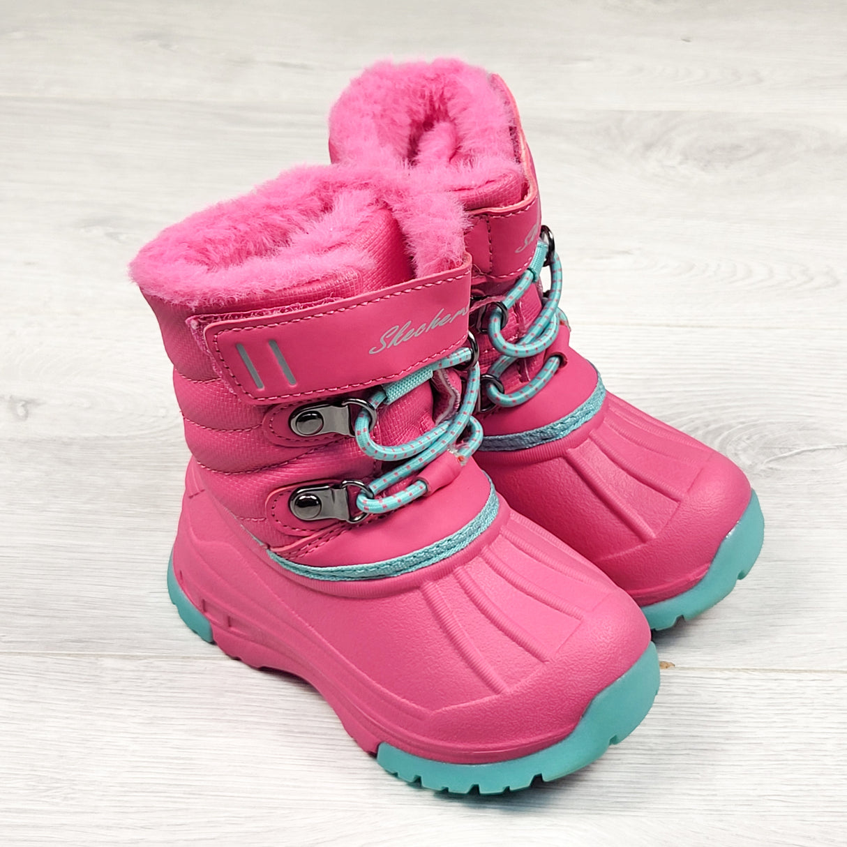 Skechers pink snow boots. Size 5