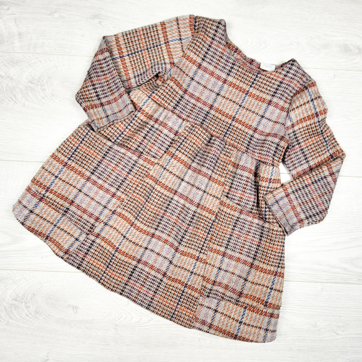 Next woven plaid dress. Size 2/3T