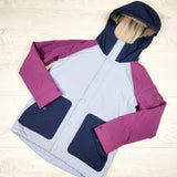 L.L. Bean fleecy lined soft shell "Boundless" rain jacket. Size 5/6 - AS IS
