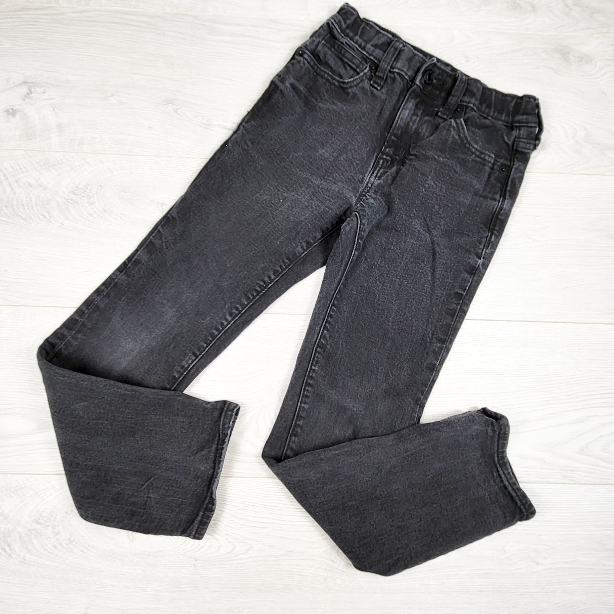 Old Navy black straight leg jeans. Size 10