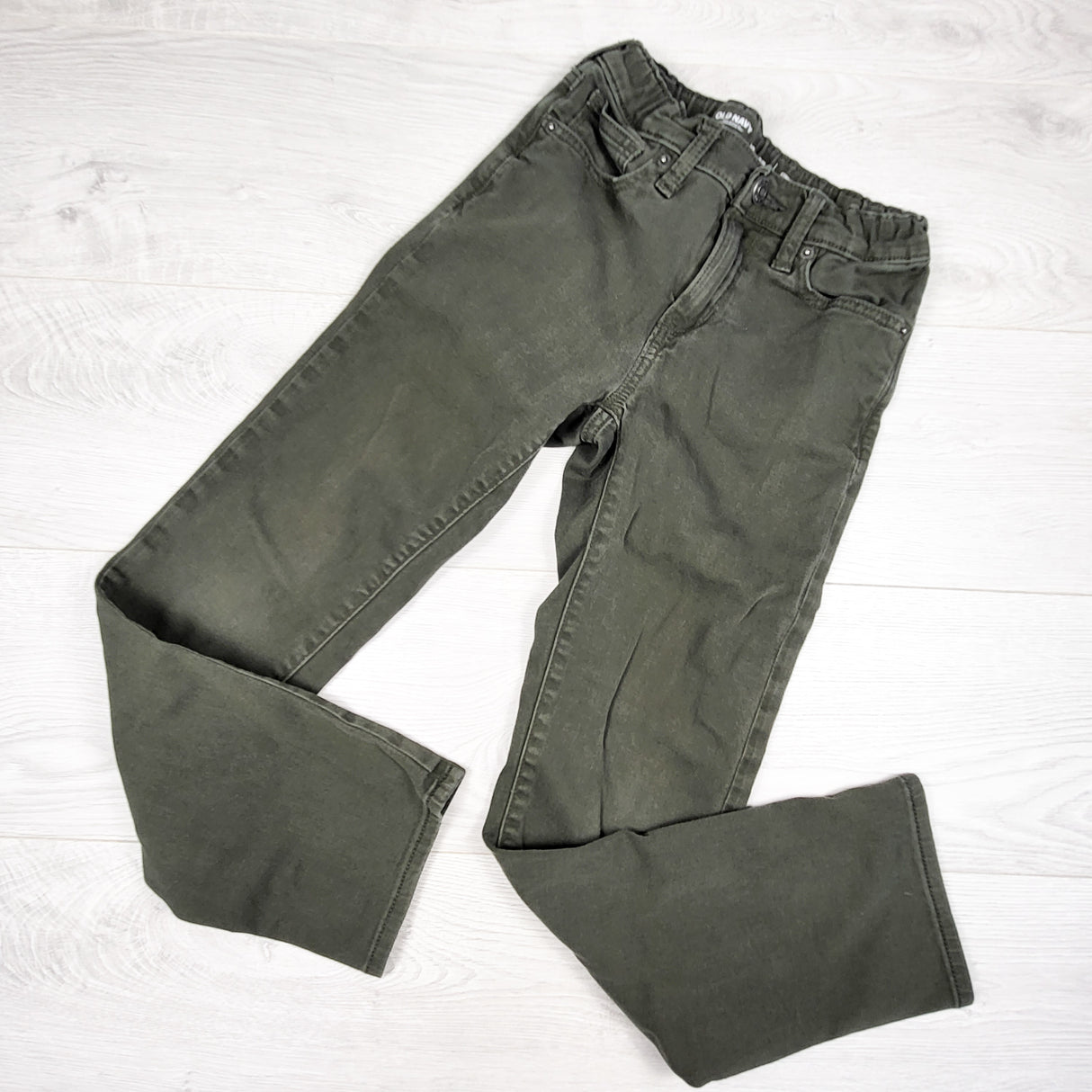 Old Navy green slim fit jeans. Size 10