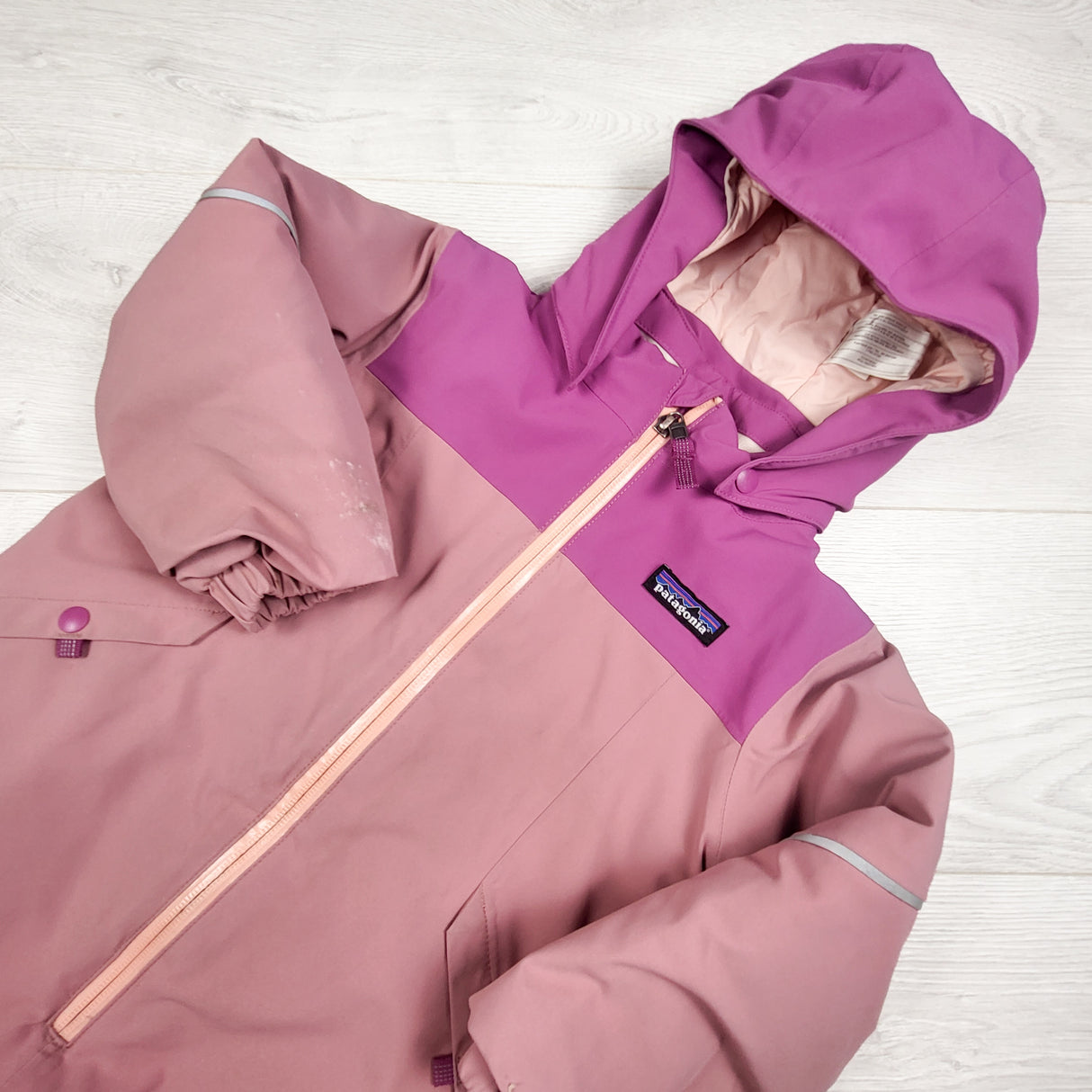 Patagonia pink "Snow Pile" One-Piece Snowsuit. Size 3T - AS IS.